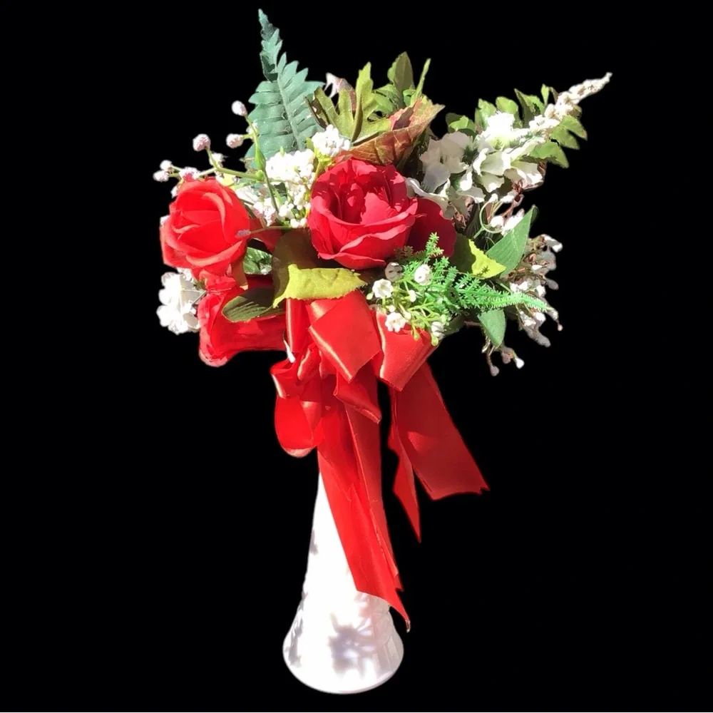 Artificial Rose Bouquet Arrangement 14”